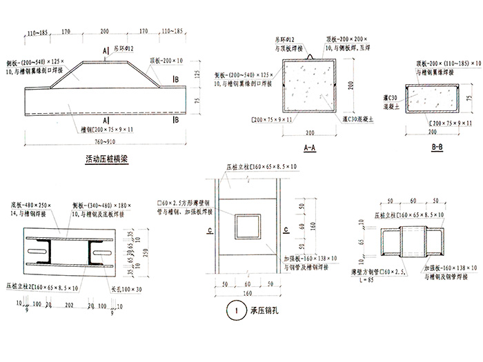 机架节点及部件详图