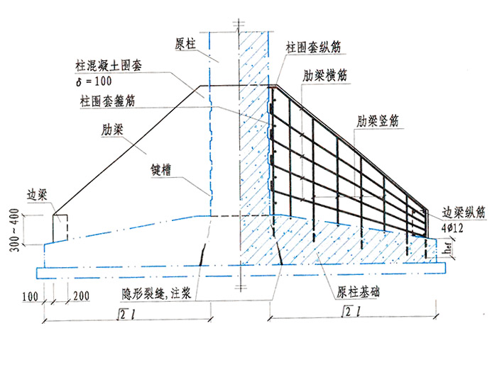 条形基础助梁加固